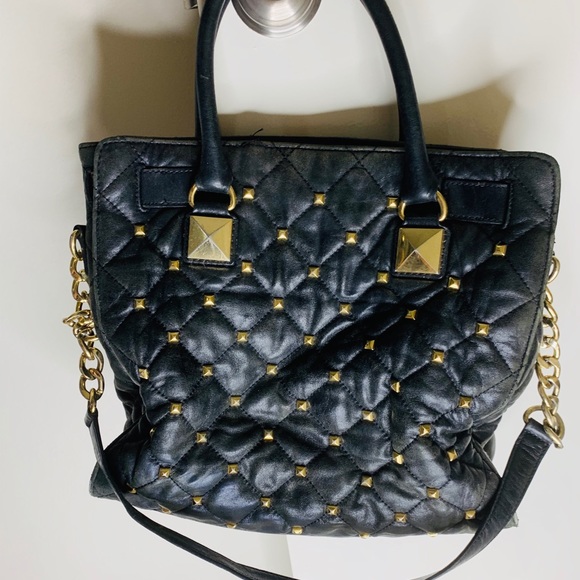 Michael Kor Holiday Edition Black Studded Hamilton - Picture 2 of 5